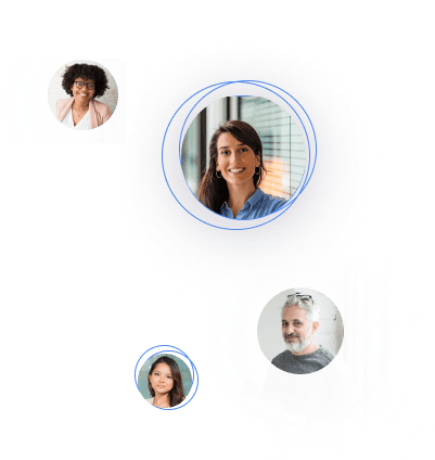Diverse professionals in virtual meeting